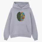 Толстовка худи оверсайз