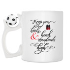 Кружка с футбольным мячиком