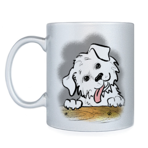 Кружка с принтом Щенок