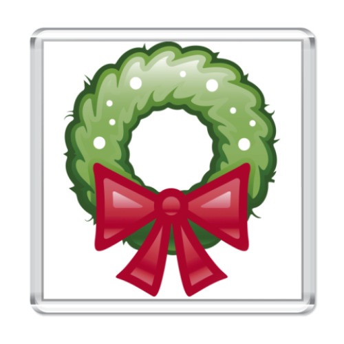 Магнит с принтом Новый год