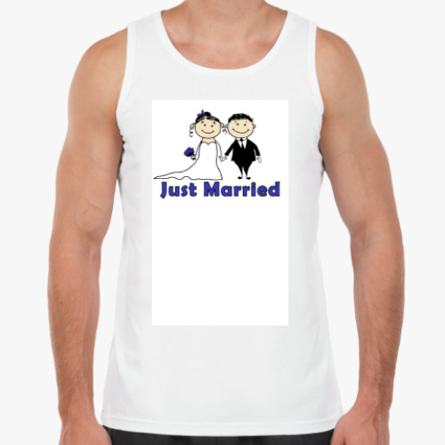 Майка с принтом Just Married