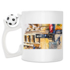 Кружка с футбольным мячиком
