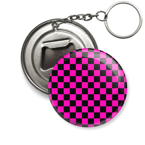 Брелок-открывашка с принтом Клеточка