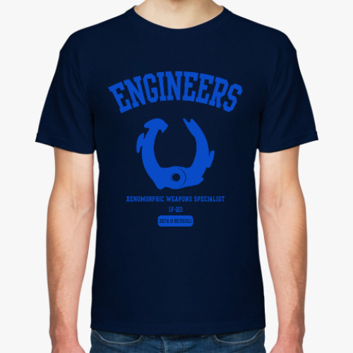 Футболка с принтом Чужой. Инженеры