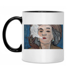 Кружка двухцветная