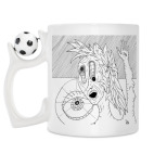 Кружка с футбольным мячиком
