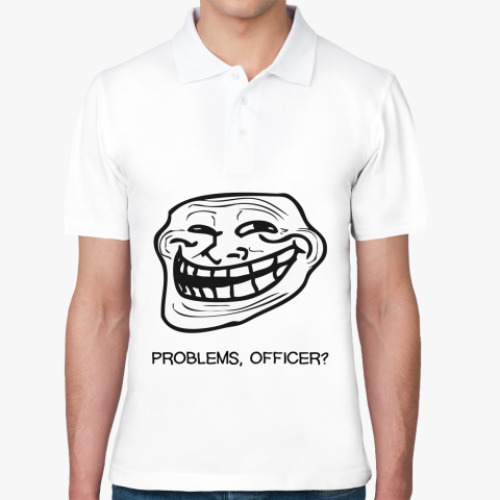 Рубашка поло с принтом Тролль