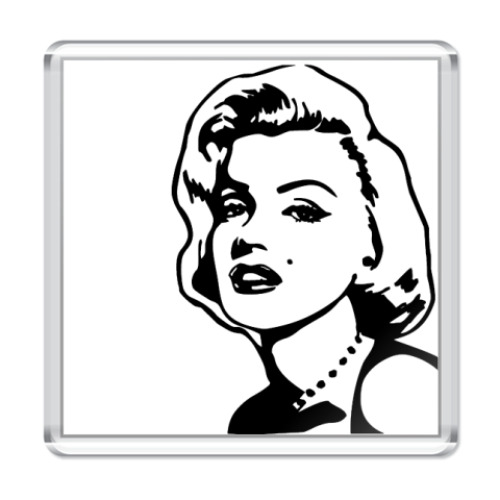 Магнит с принтом Мэрилин Монро