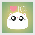 Я люблю еду I love food