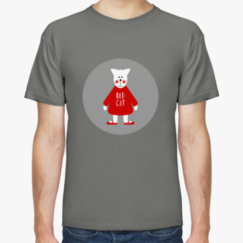 Футболка с принтом Red Cat