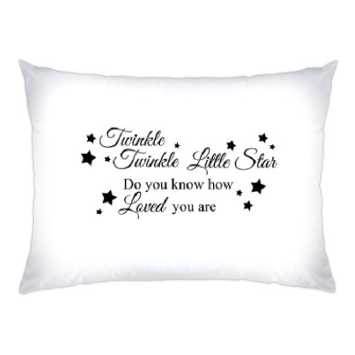 Подушка с принтом Twinkle, twinkle, little star..