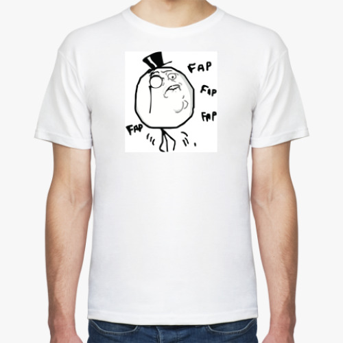 Футболка с принтом fap gentleman