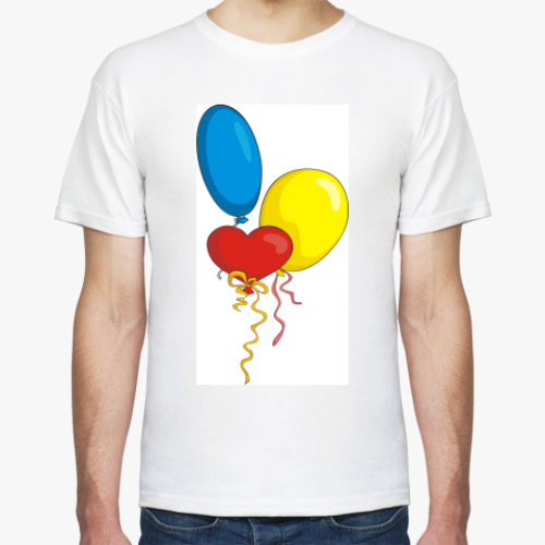 Футболка с принтом Воздушные шарики