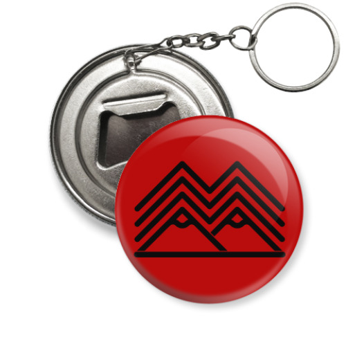 Брелок-открывашка с принтом Символ Твин Пикс Twin Peaks