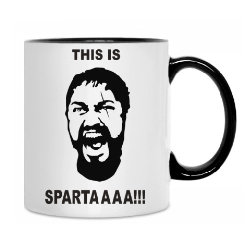 Кружка с принтом This is spartaaaaa!!!