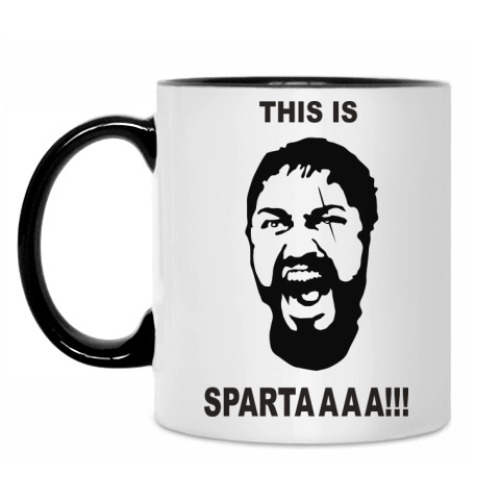 Кружка с принтом This is spartaaaaa!!!