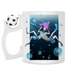 Кружка с футбольным мячиком