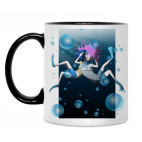 Кружка двухцветная