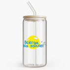 Банка с бамбуковой крышкой