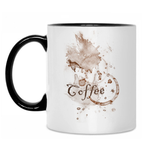 Кружка с принтом Кофейная