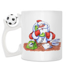 Кружка с футбольным мячиком