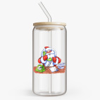 Банка с бамбуковой крышкой