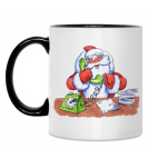 Кружка двухцветная