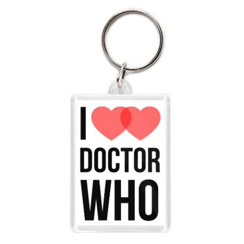 Брелок с принтом I love DOCTOR WHO