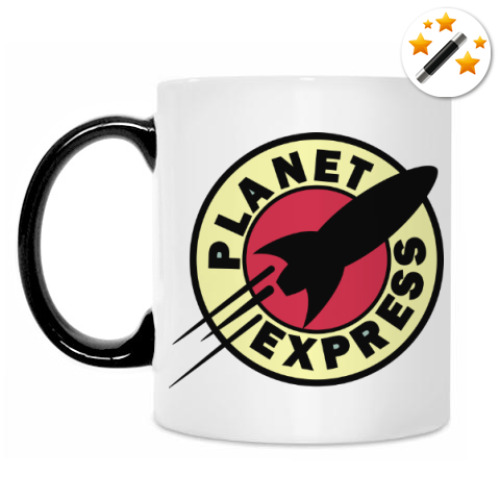 Кружка-хамелеон с принтом ФУТУРАМА - PLANET EXPRESS