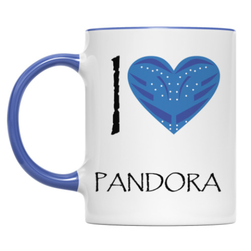 Кружка с принтом I love Pandora