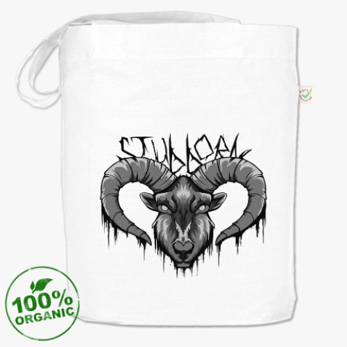 Сумка шоппер с принтом Stubborn