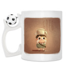 Кружка с футбольным мячиком