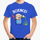 Детская классическая футболка Science! Ботан
