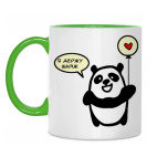 Двухцветная кружка Панда