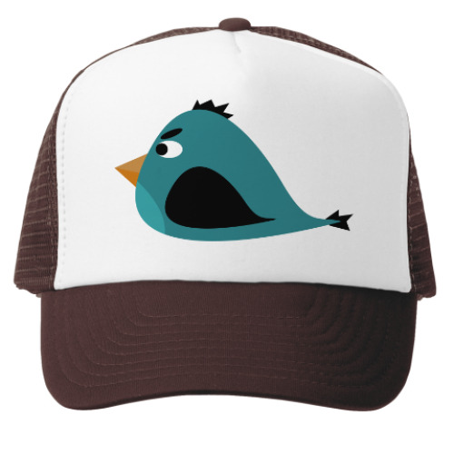 Кепка-тракер с принтом Злая птица