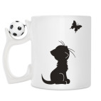 Кружка с футбольным мячиком