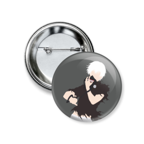 Значок 37мм с принтом Tokyo Ghoul Токийский Гуль Канэки