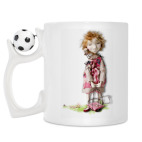 Кружка с футбольным мячиком