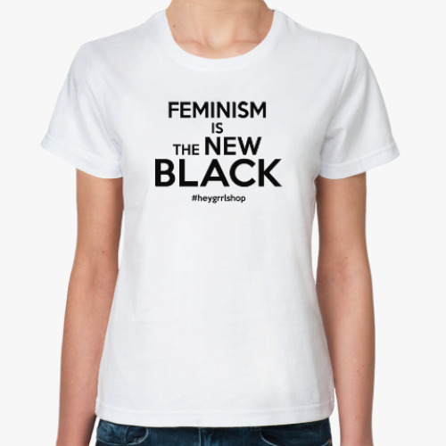 Классическая футболка с принтом The New Black