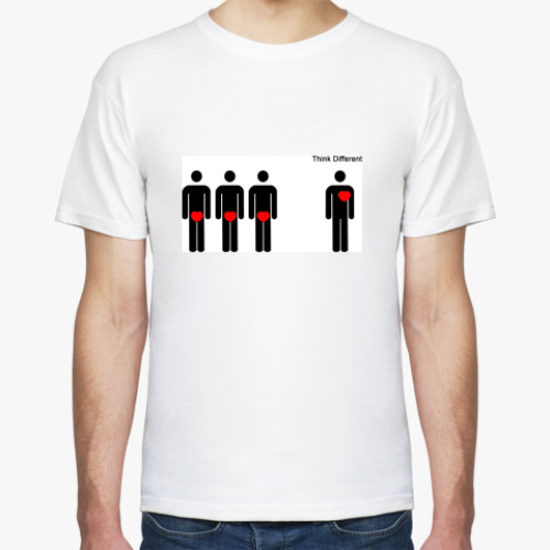 Футболка с принтом Think Different