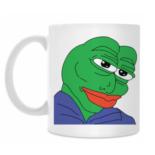 Кружка с принтом Красавчик Пепе