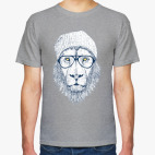 Крутой лев хипстер