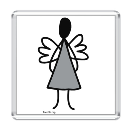 Магнит с принтом  'Феечка'