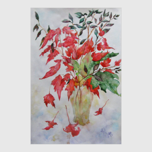 Постер с принтом Чистый цвет Осени