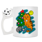 Кружка с футбольным мячиком
