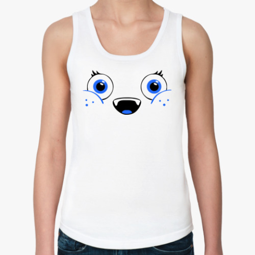 Женская майка с принтом мордочка