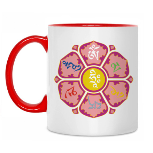 Кружка с принтом Лотос