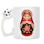 Кружка с футбольным мячиком