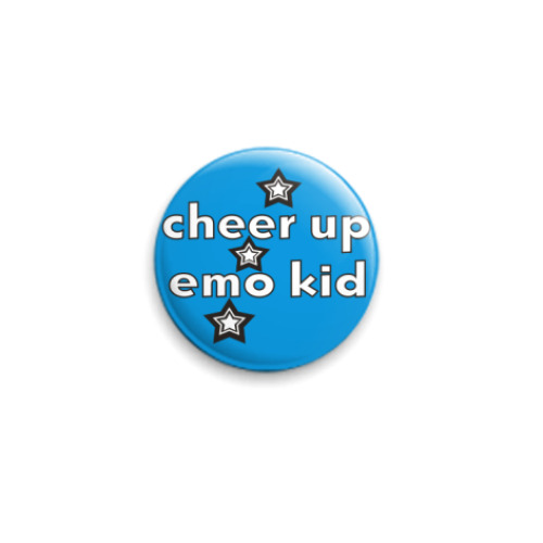 Значок 25мм с принтом EMO