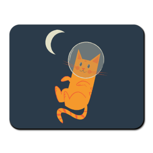 Коврик для мыши с принтом Кот-Космонавт